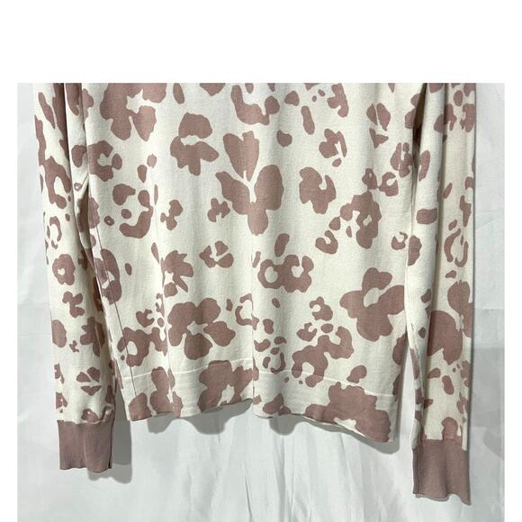 Daniel Rainn Jude Contrast Cuff Button Front Cardigan Pink Ivory Women's Large - Picture 7 of 12